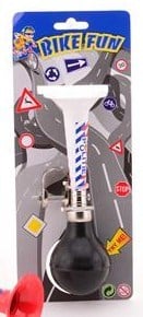 Bike Fun metalen fietstoeter politie