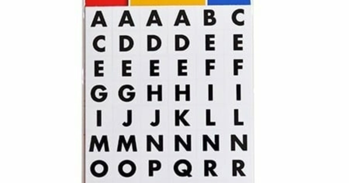 SOHO labels letters 8mm 2x60stuks | Coppens Warenhuis