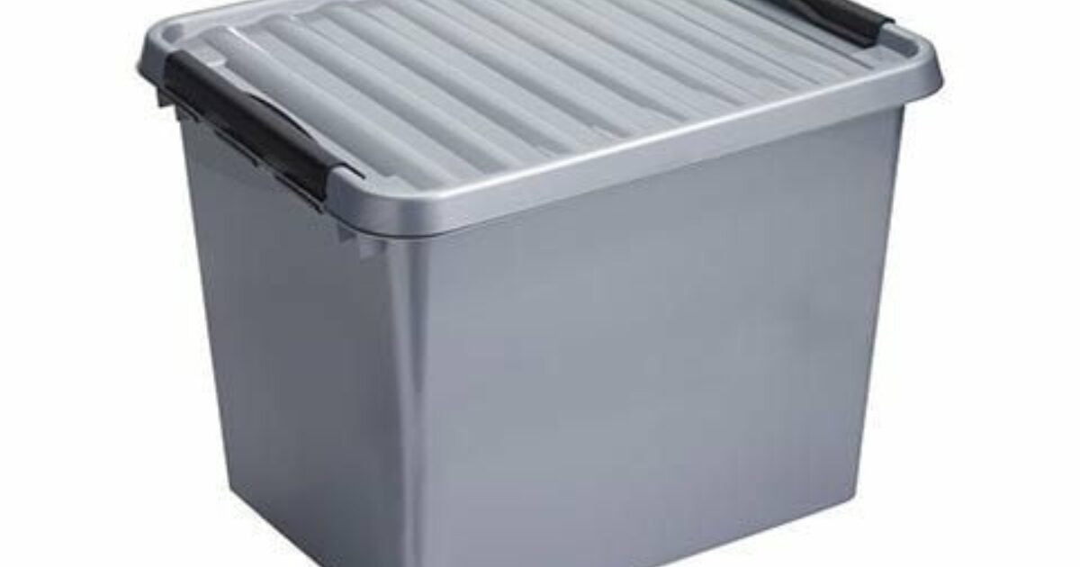 Sunware Q-line box 52 liter metaal/zwart | Coppens Warenhuis