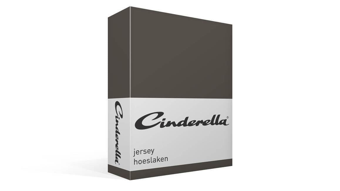 Cinderella hoeslaken jersey 140x200 antraciet