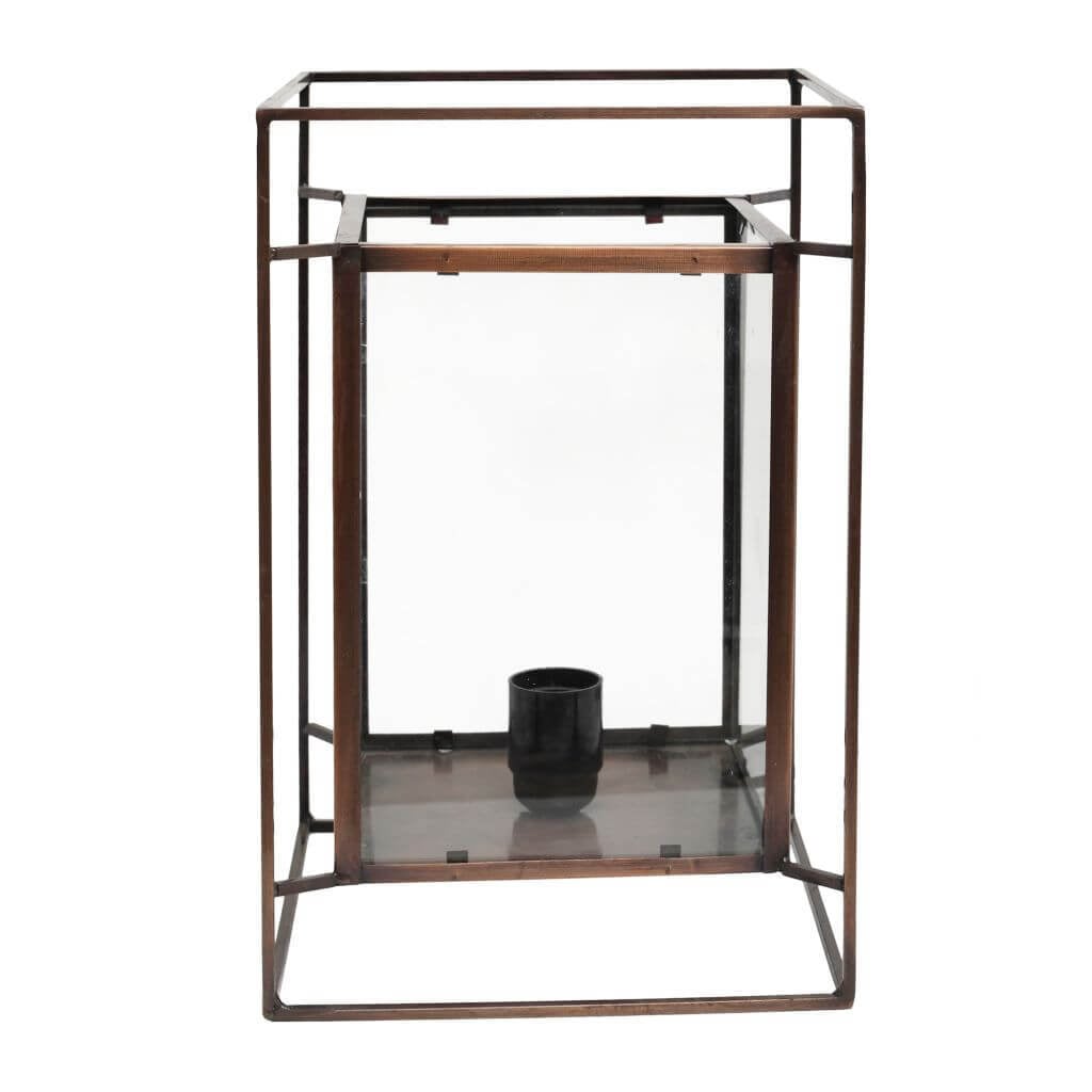 Zane tafellamp copper antique iron