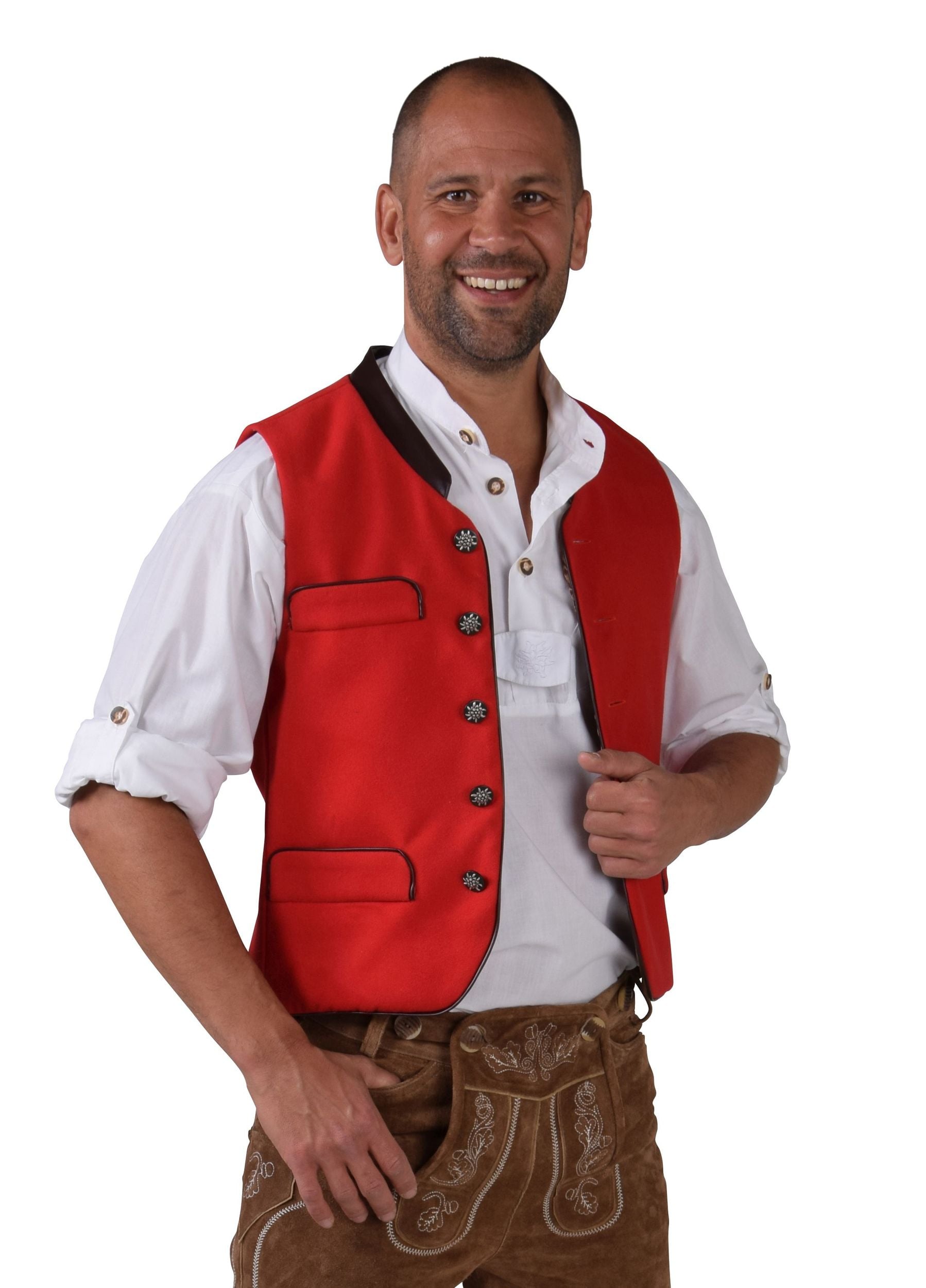 Trachtenvest rood