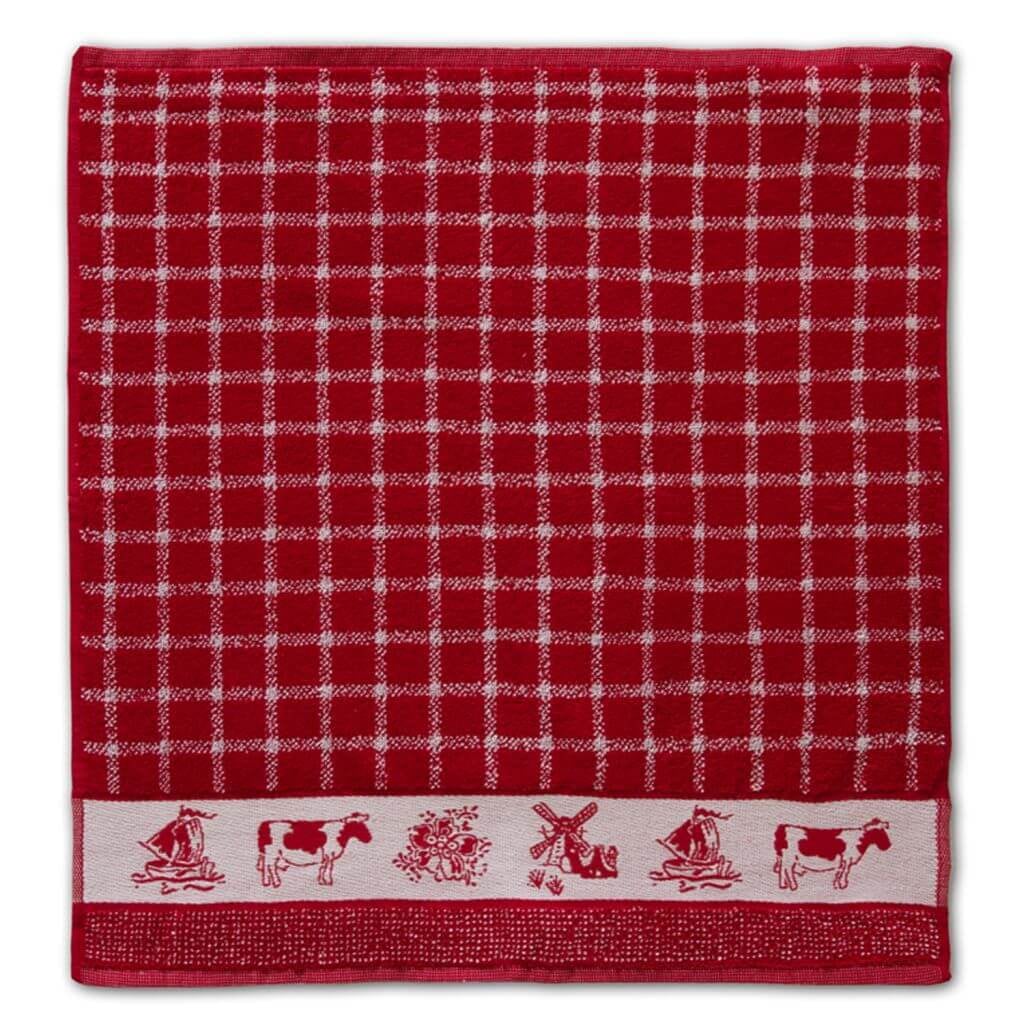 DDDDD keukendoek 60x55 cm dutchie red