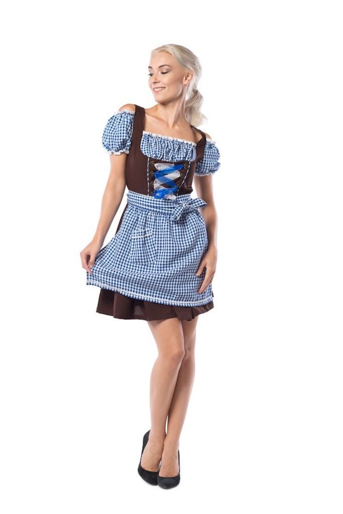 Dirndl Anne-Ruth Blue Brown