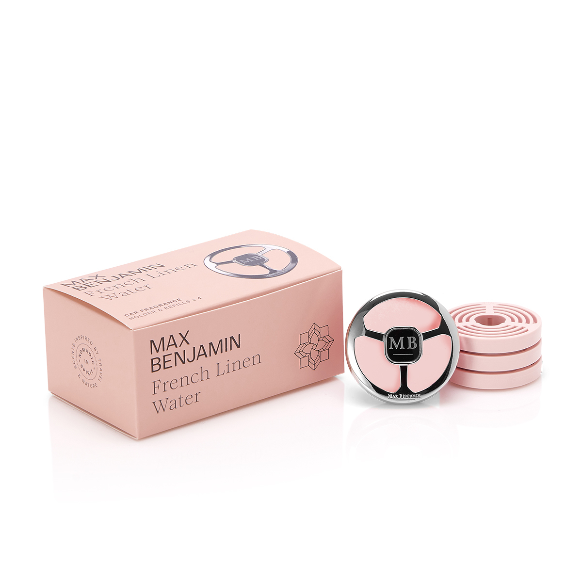 Max Benjamin Car Fragrance Gift Set French Linen Water