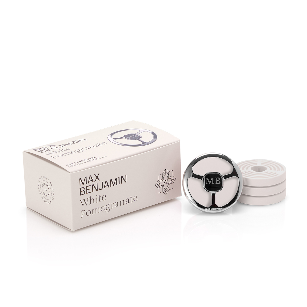 Max Benjamin Car Fragrance Gift Set White Pomegranate
