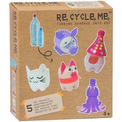 RecycleMe medium box into art plastic fles