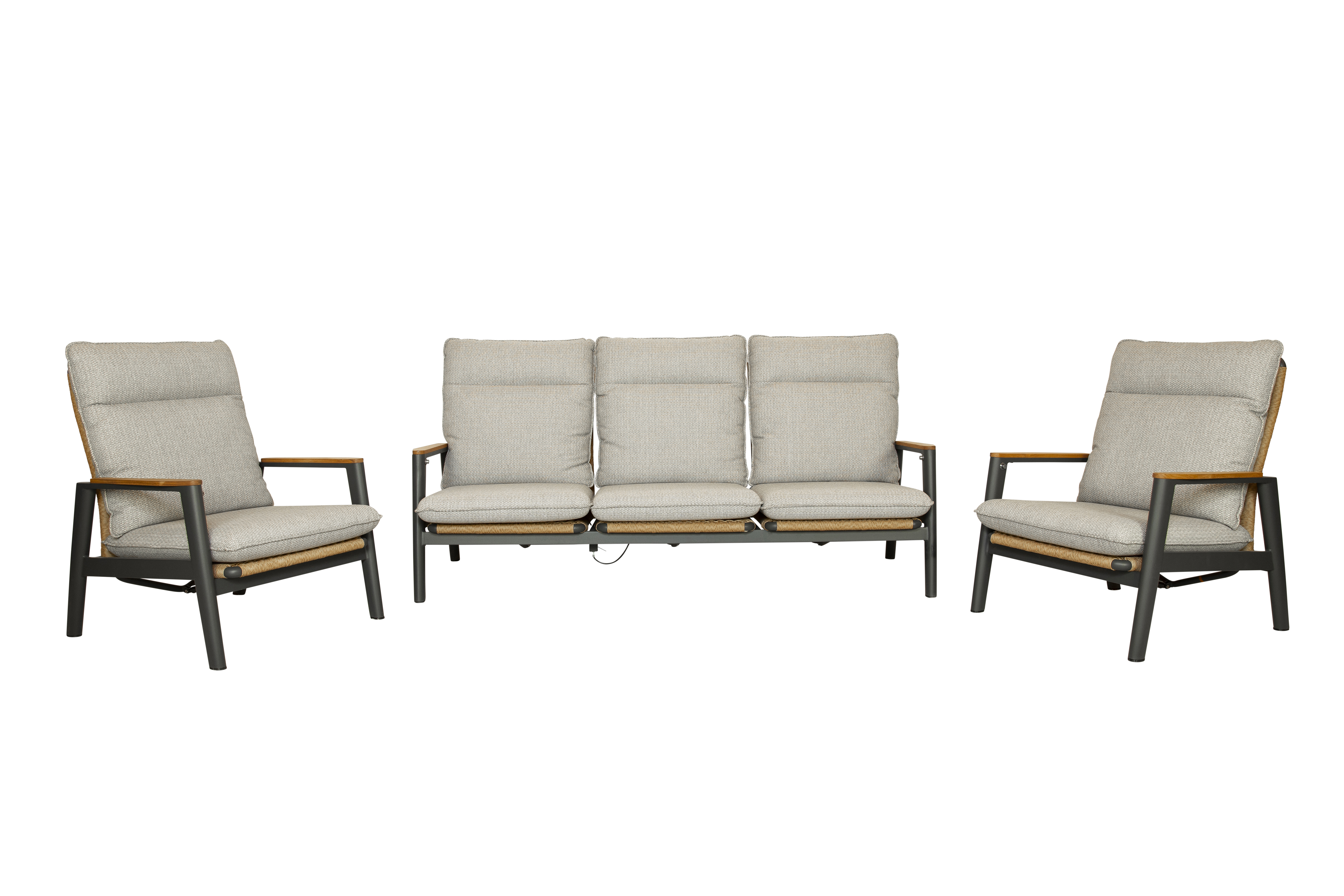 Qopps Yvori 3-zits met 2 Yvori loungestoelen