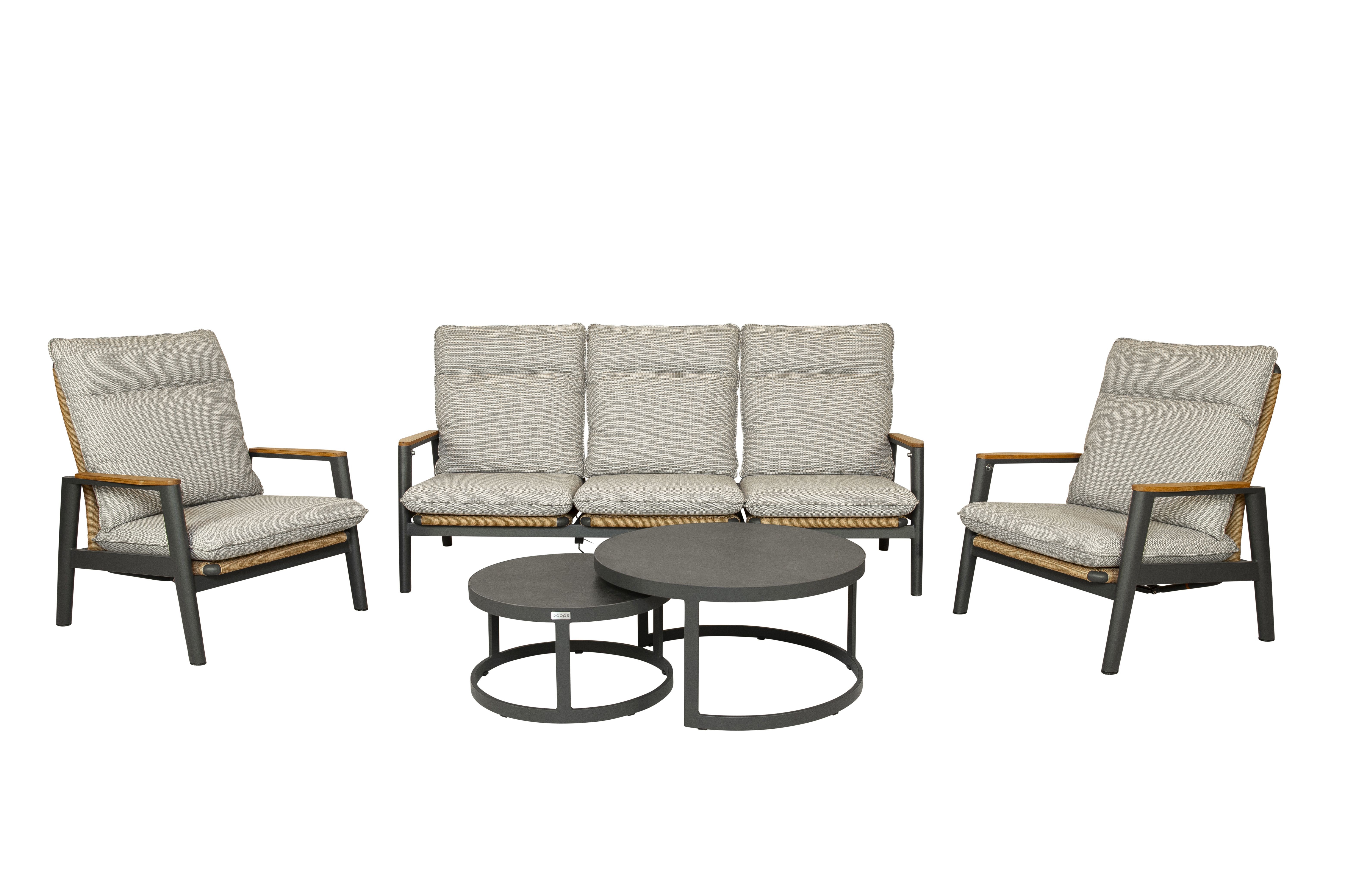 Qopps Yvori loungeset met Soman koffietafel set