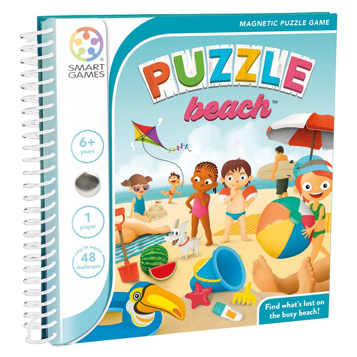 Smart Games Magnetic Travel puzzle beach afbeelding