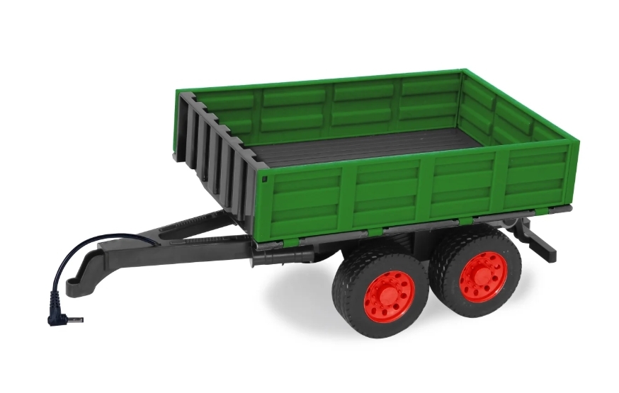 aanhanger donkergroen voor RC-tractor 1:16