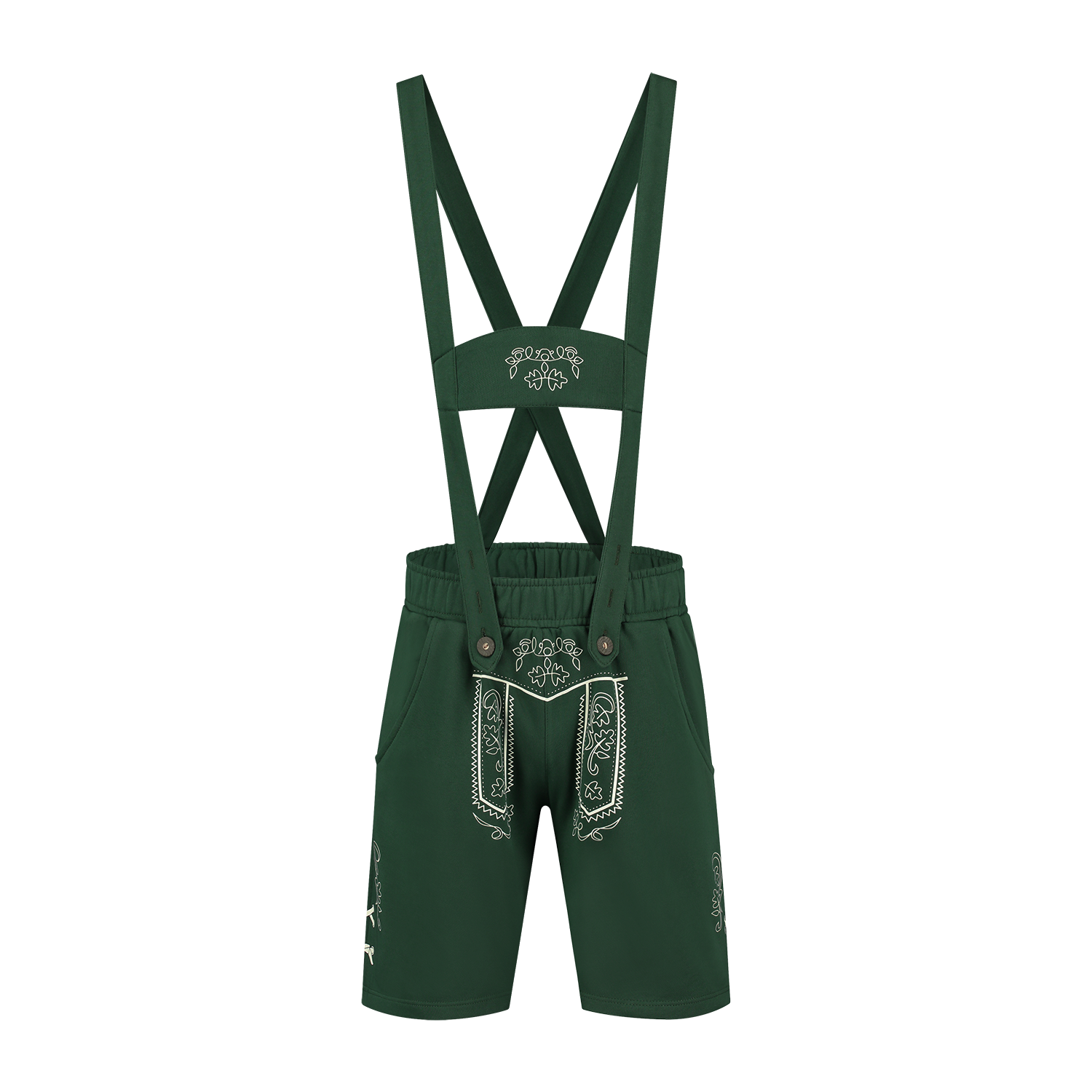 Lederhose groen met opdruk