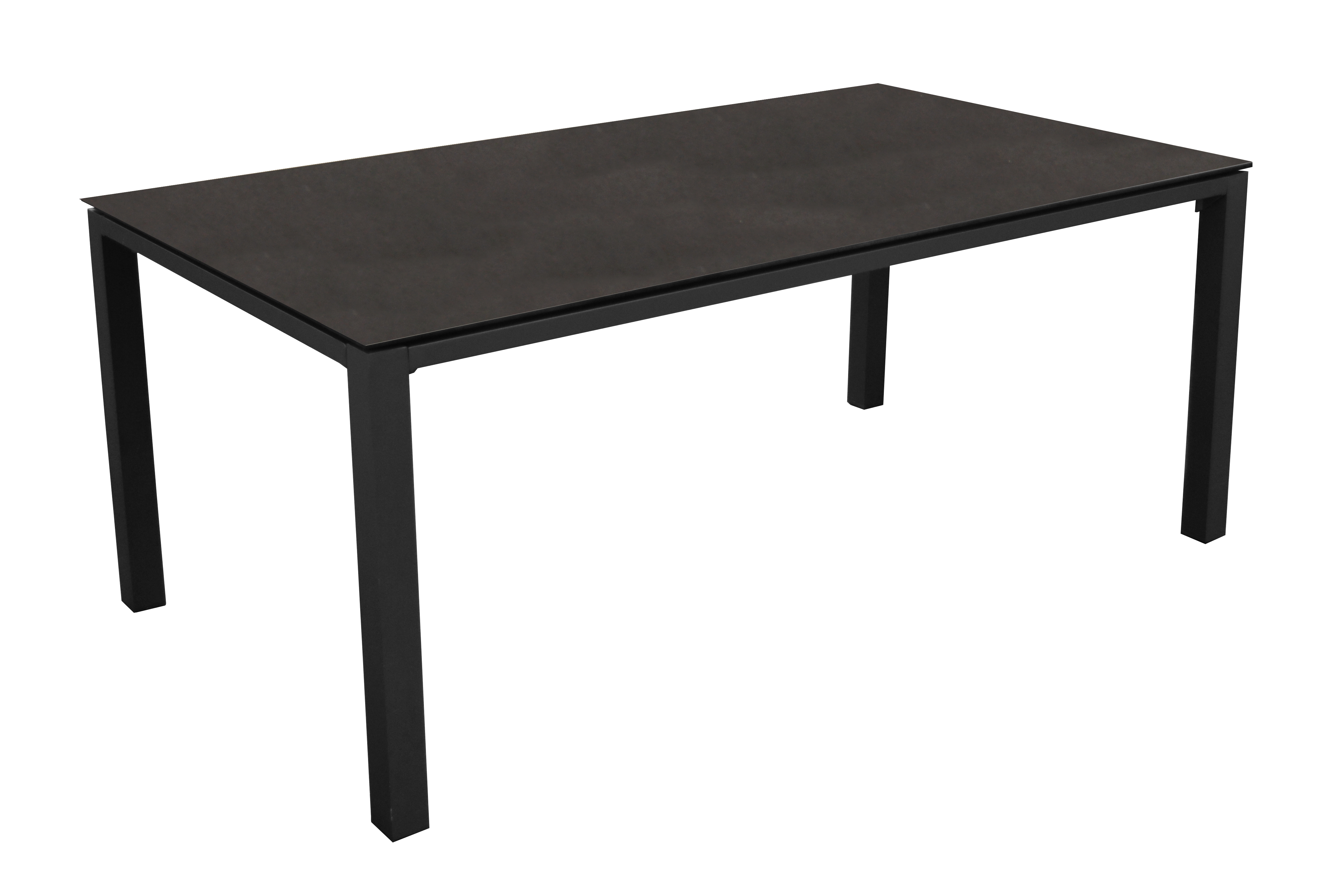 Stoneo tuintafel 160 x 90 keramiek blad antraciet