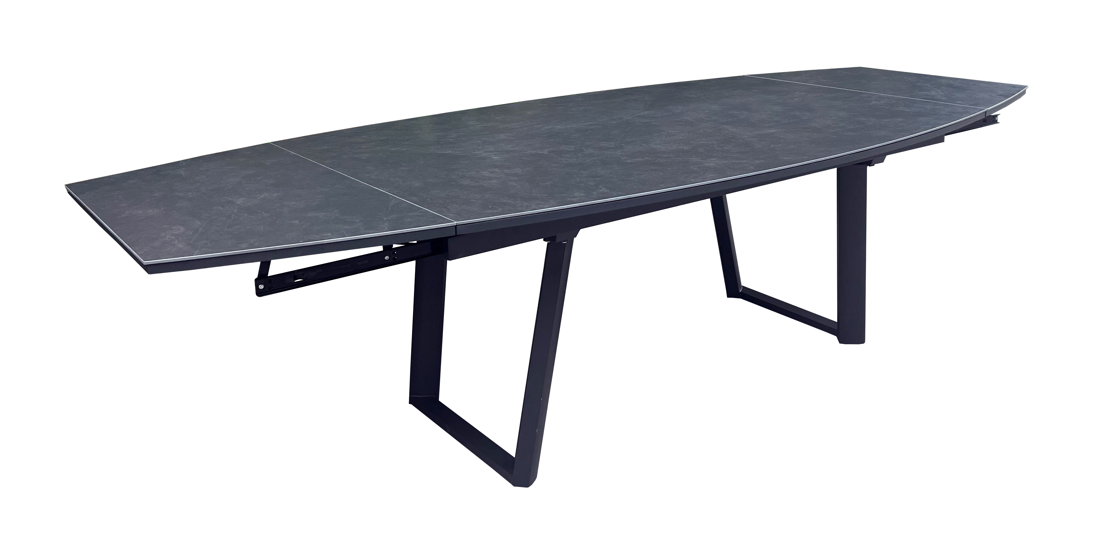 Manta uitschuifbare tuintafel 180-230-280 x 110 keramiek blad antraciet