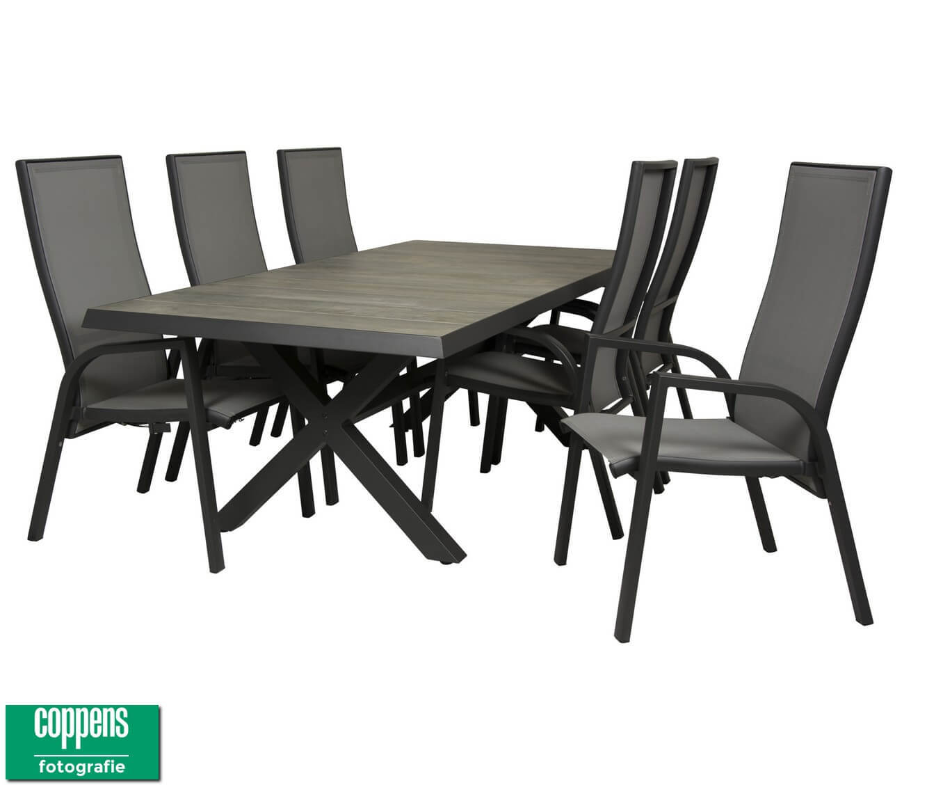Qopps Admiral tuintafel met Victory verstelbare tuinstoel