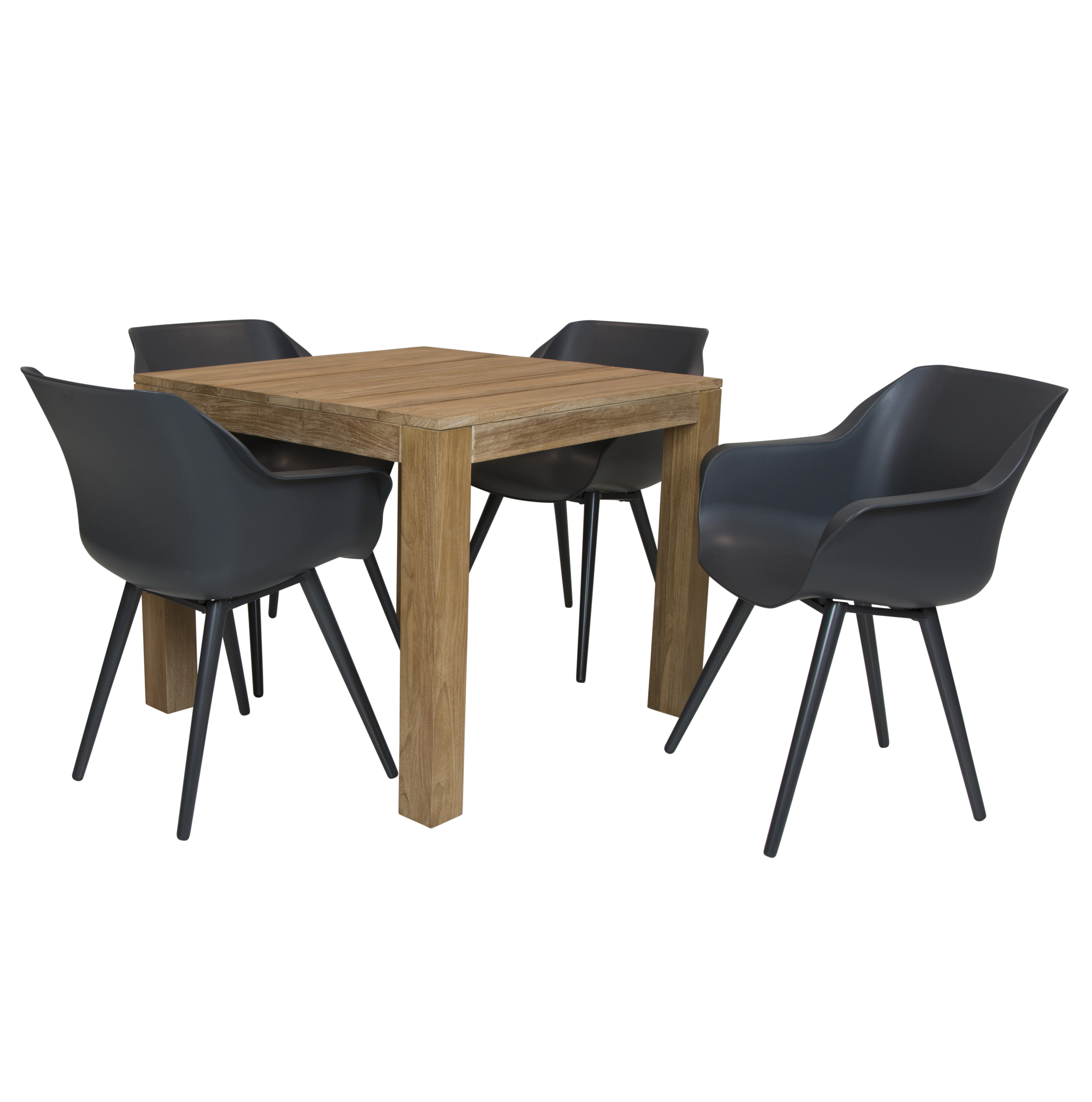 Alberto teak tafel met tuinstoel Sophie Studio