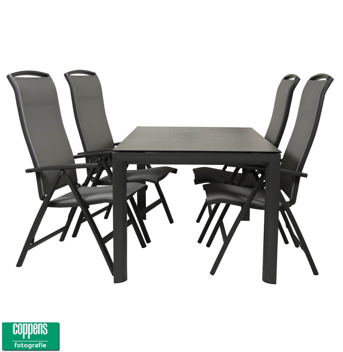 Qopps Colby tuintafel met Houston verstelbare tuinstoel