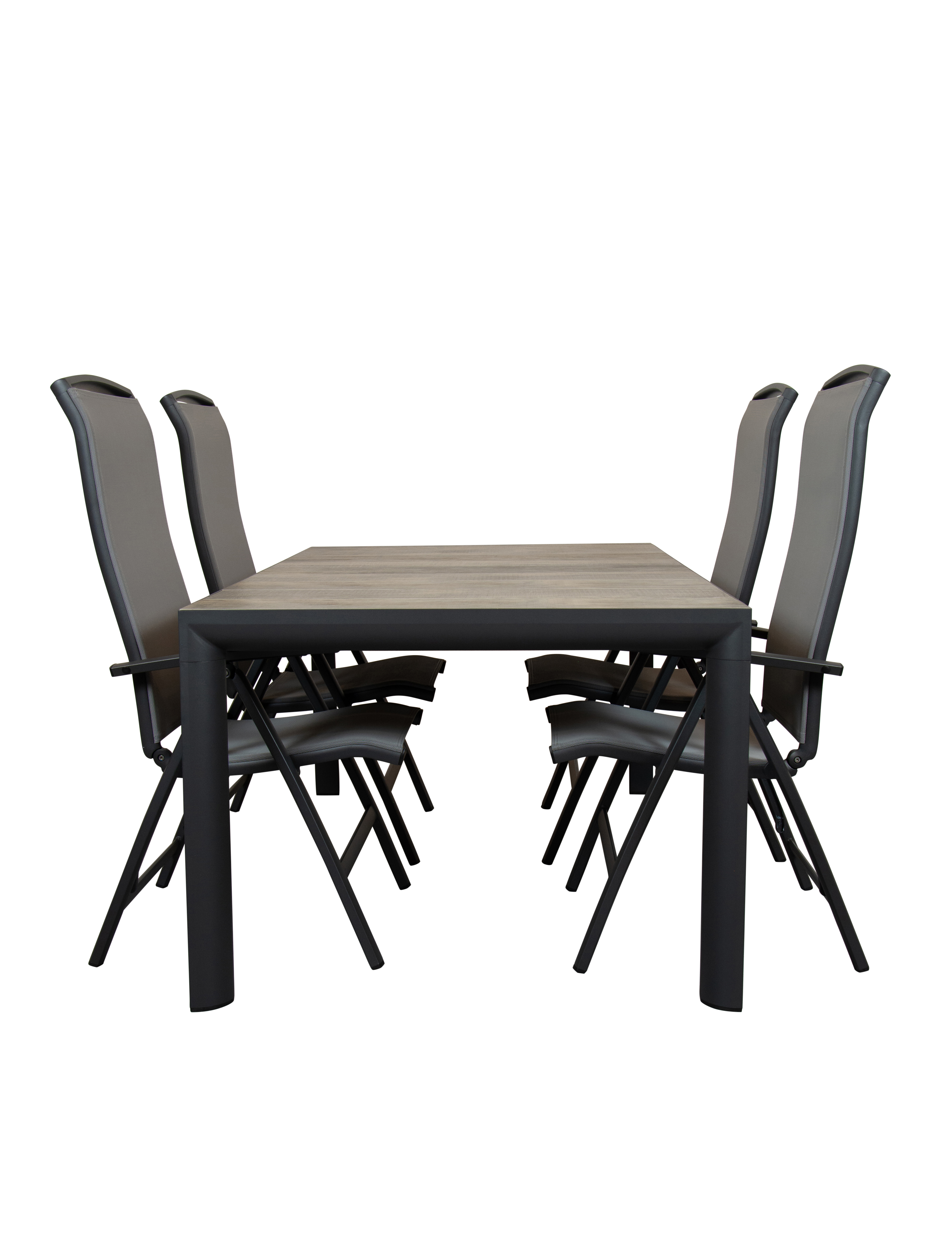 Qopps Kings tuintafel met Houston verstelbare tuinstoel