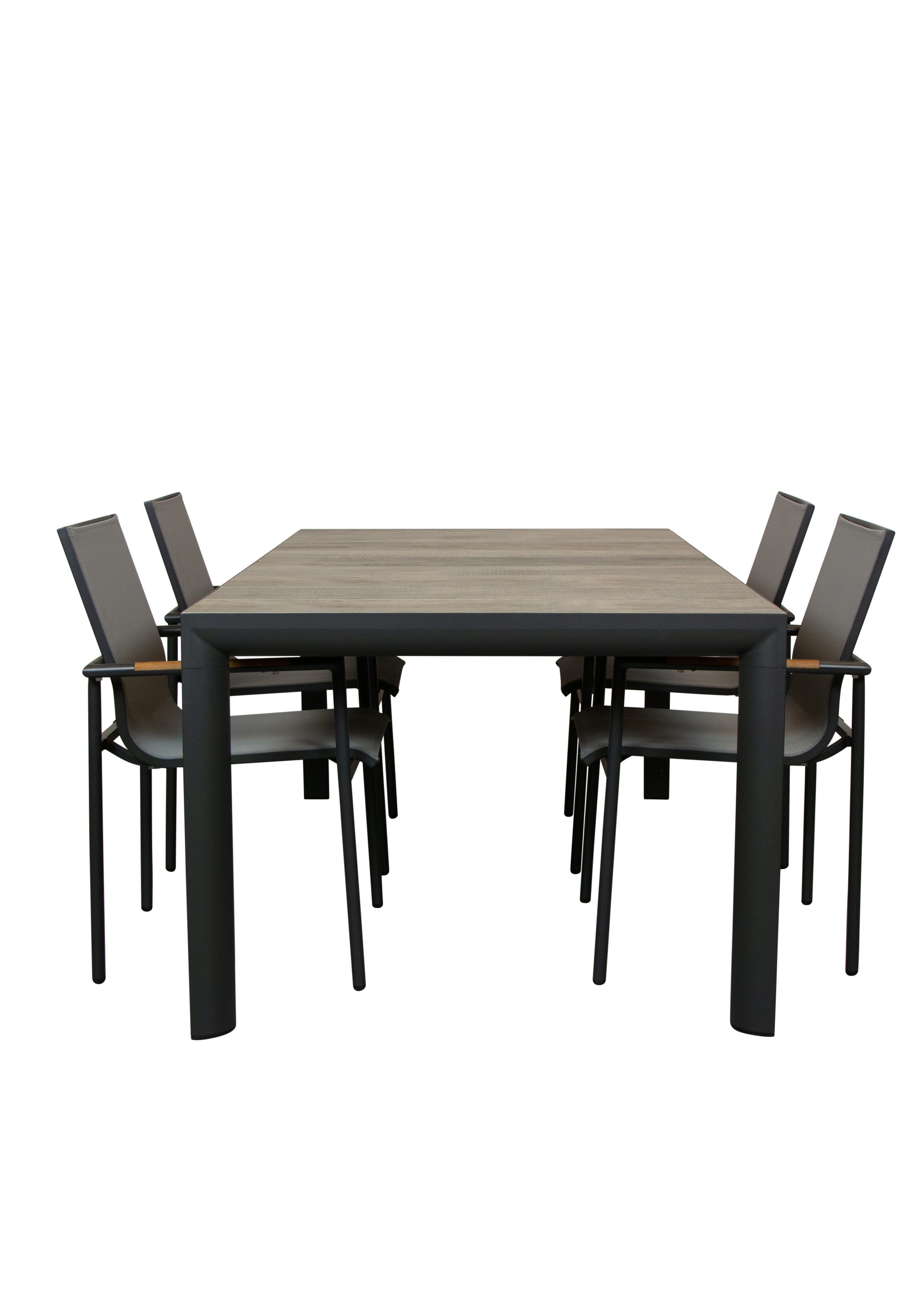 Qopps Kings tuintafel met Tulsi stapelbare tuinstoel