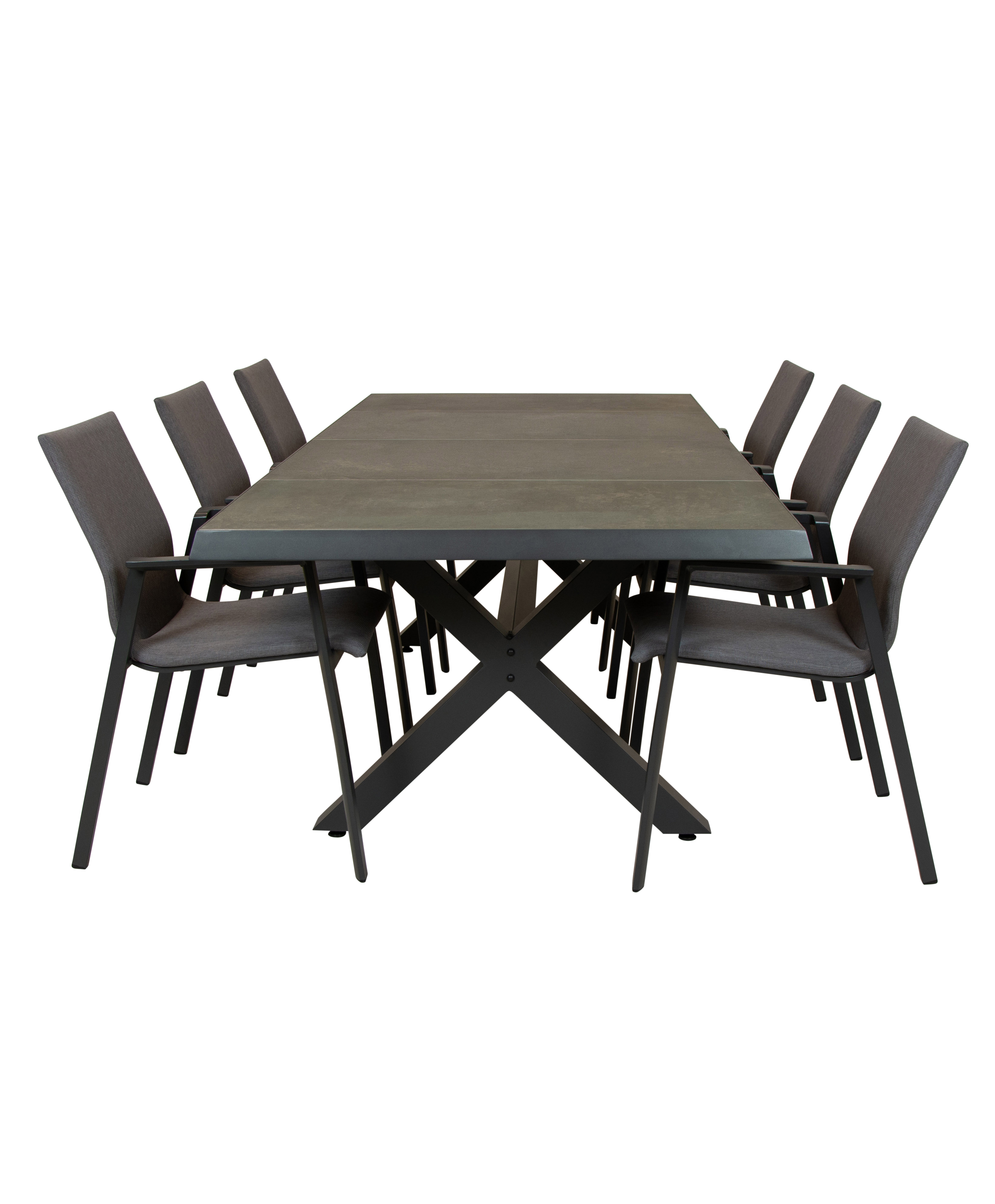 Qopps Bilby tuintafel met Fubar stapelbare tuinstoel