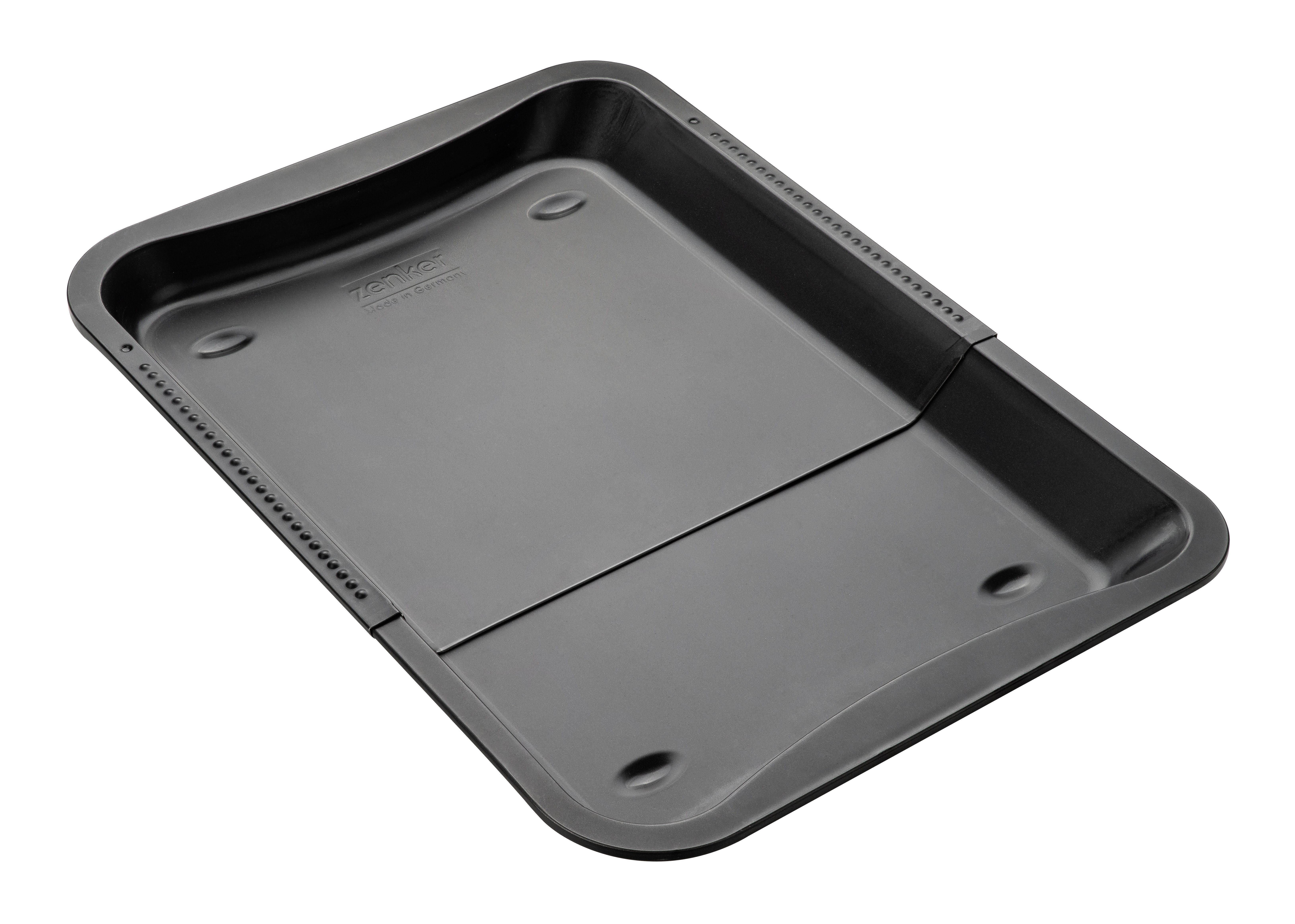 Zenker bakplaat universeel verstelbaar black metallic 34,5-52x33x3cm
