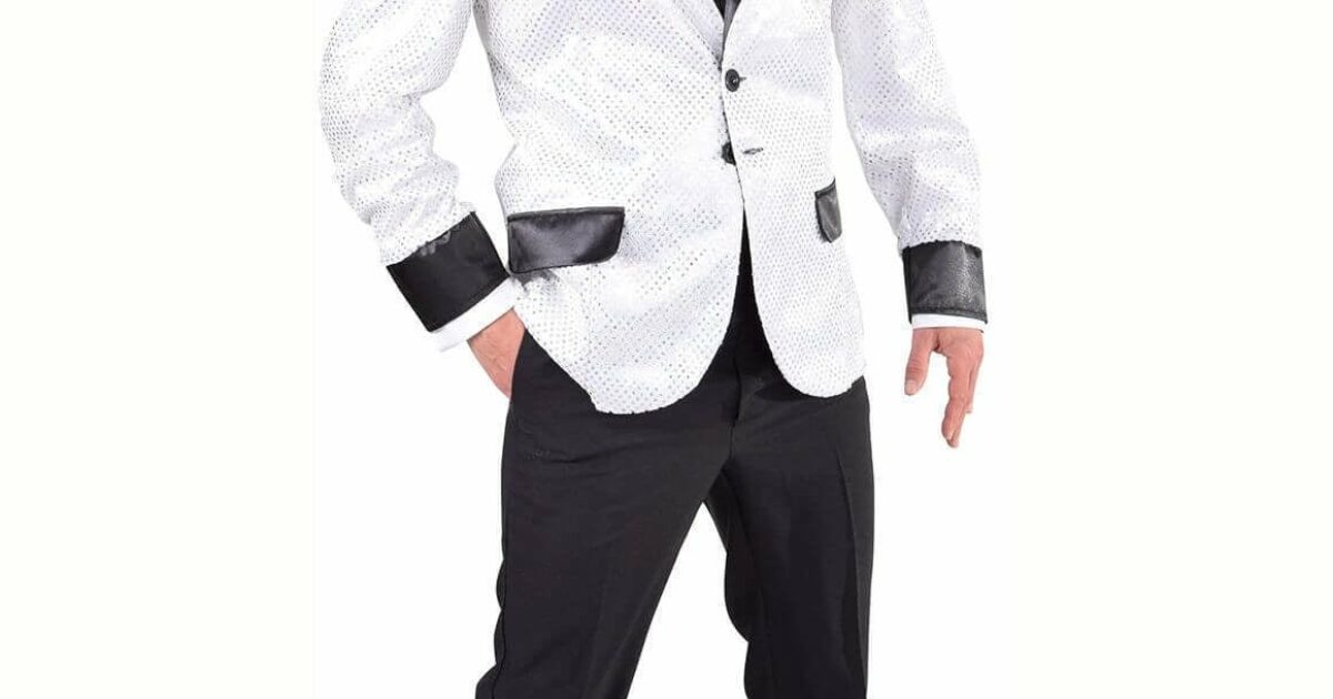 Glitter colbert, wit | Coppens Warenhuis