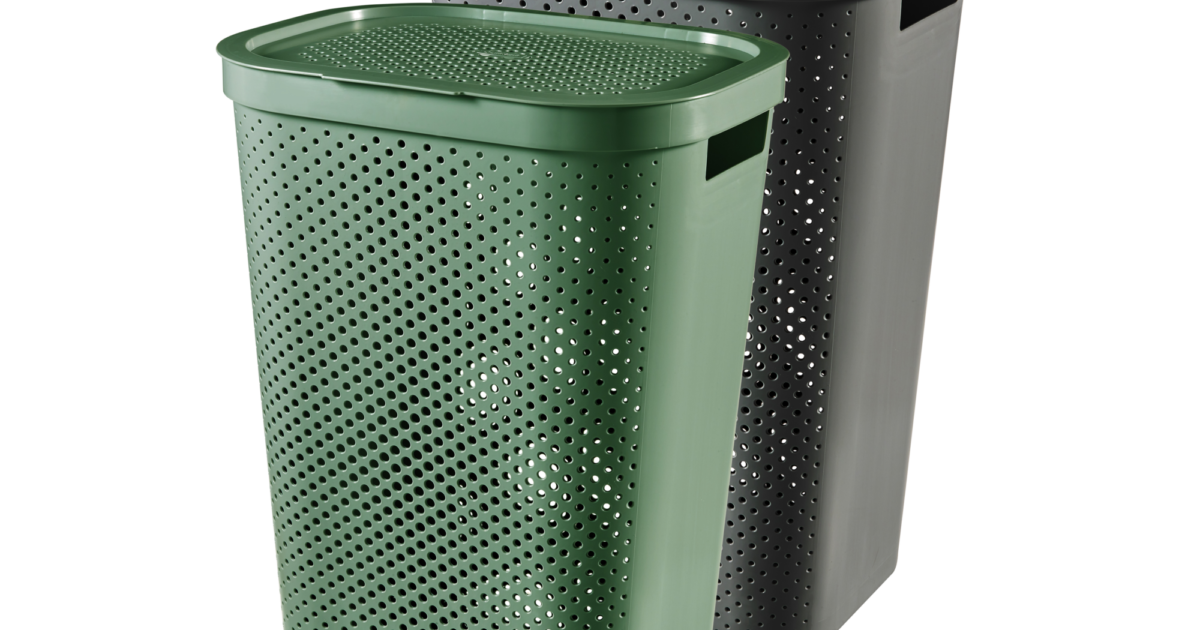 Curver infinity wasbox dots 60 liter groen en… Coppens Warenhuis