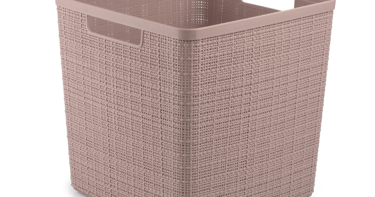 Curver Jute bac à linge 58l deep shadow