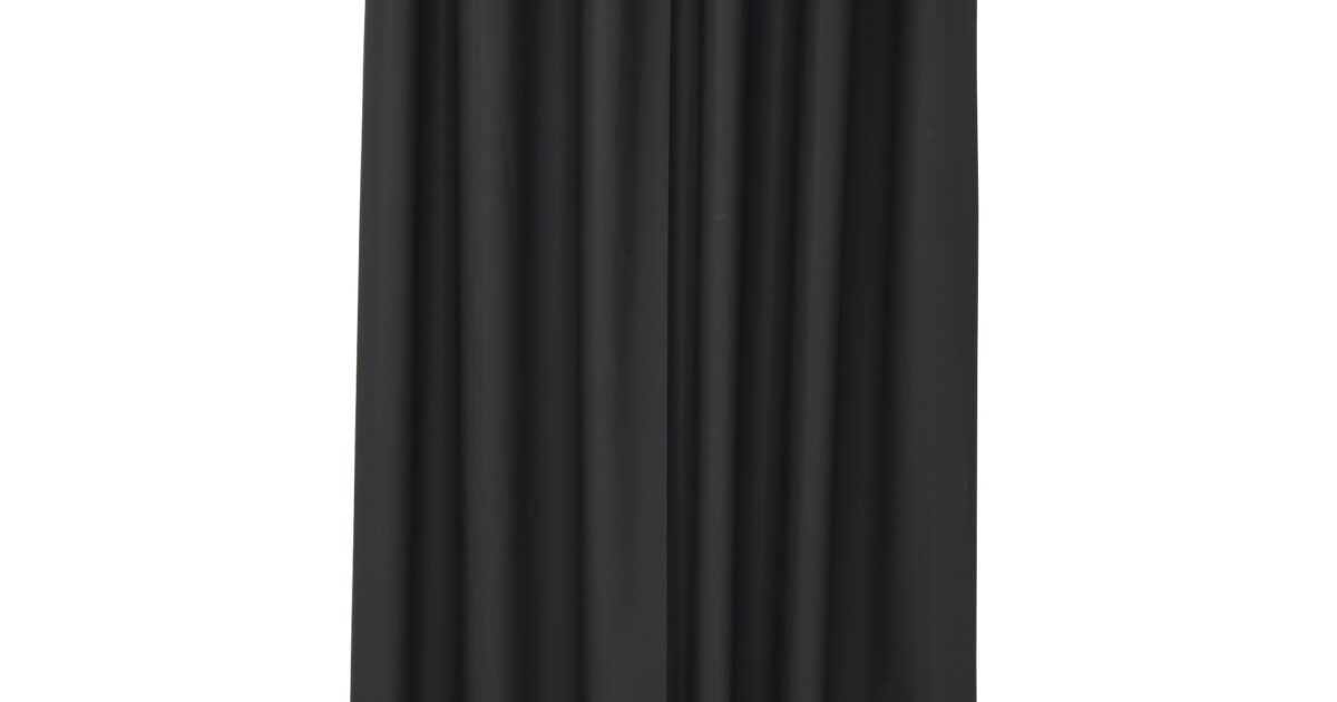 Douchegordijn 180x200cm Peva zwart inclusief… Coppens Warenhuis