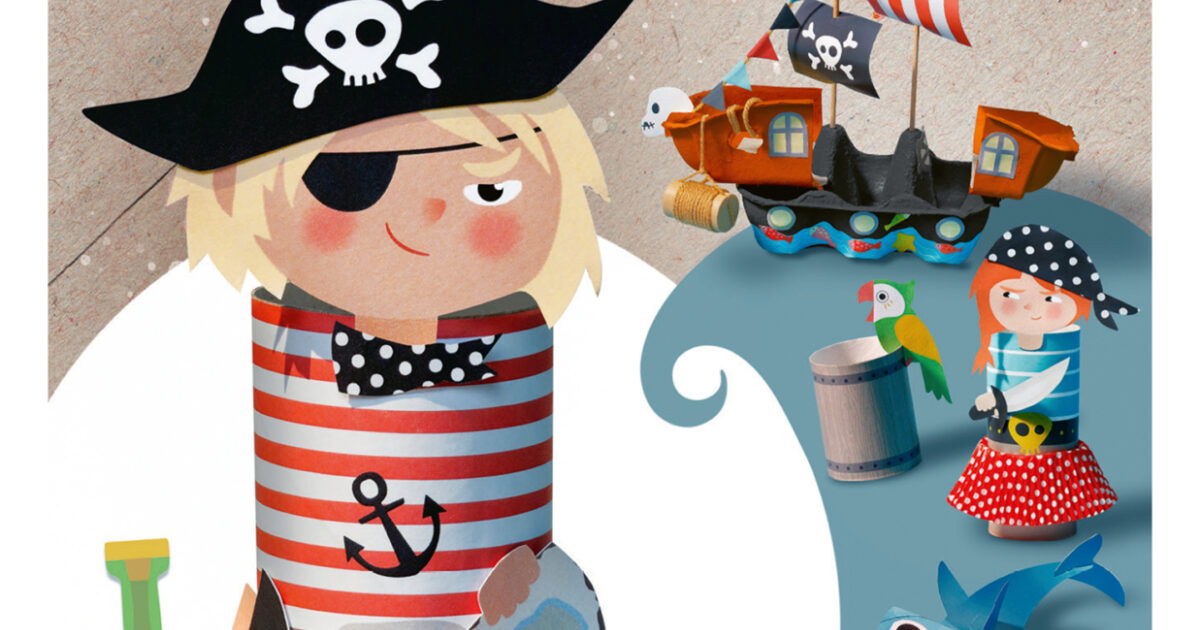 Ravensburger - EcoCreate Mini, Pirati, 6+ Anni, Multicolore, 181308 : Ravensburger Ravensburger - EcoCreate Mini, Pirati, 6+ Anni, Multicolore, 181308 : Ravensburger