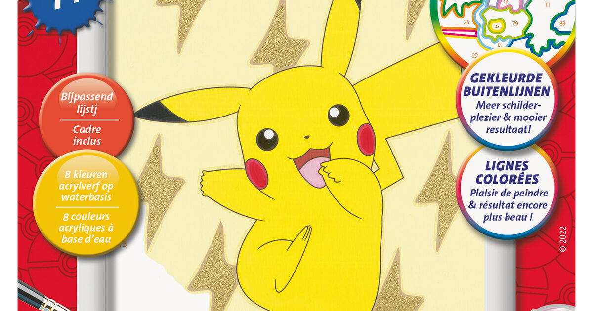 Ravensburger schilderen op nummer Pokemon Coppens Warenhuis