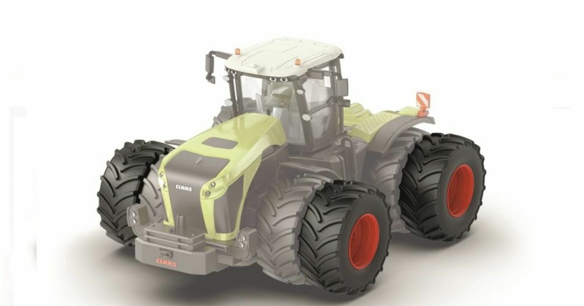 Pneus Caoutchoutés SIKU 6715 Pour Claas Xerion - 1:32, Roues Jumelées - Compatible SIKU CONTROL