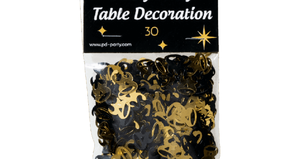 Tafel confetti 30 Coppens Warenhuis