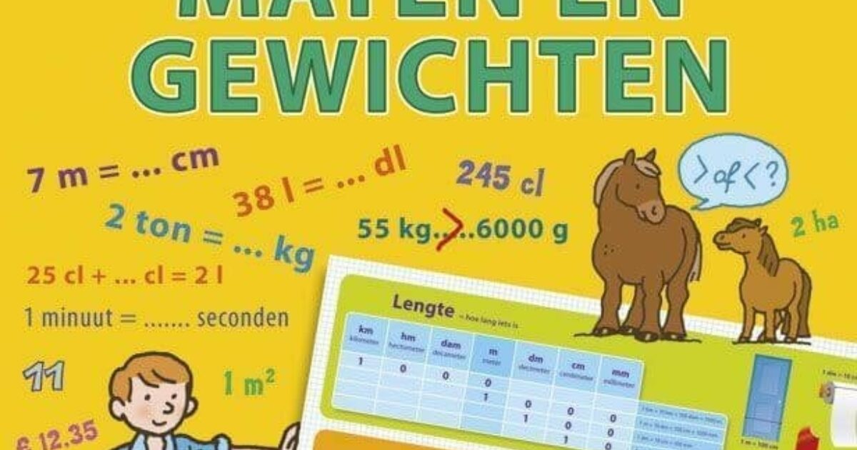 Deltas Mijn oefenboek met poster - Maten en… | Coppens Warenhuis