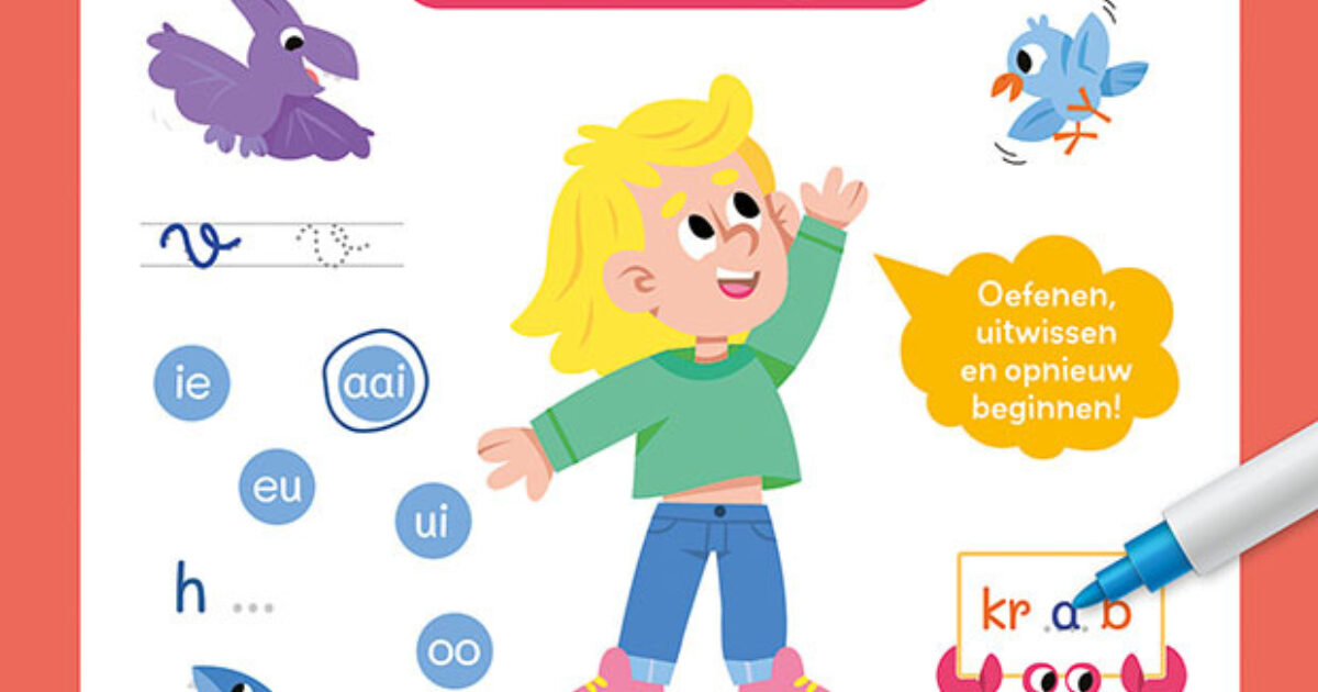 Mijn oefenboek op afwasbaar papier Ik leer al… | Coppens Warenhuis