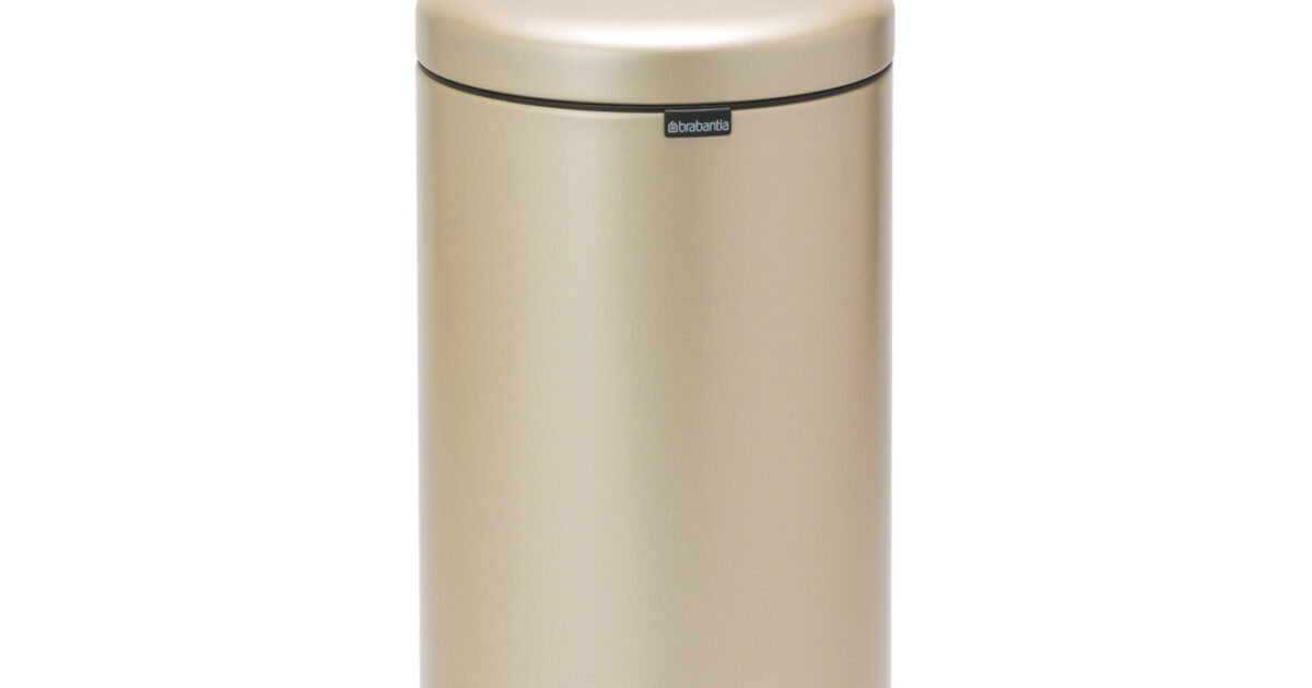 Brabantia pedaalemmer NewIcon 30 liter champagne Coppens Warenhuis