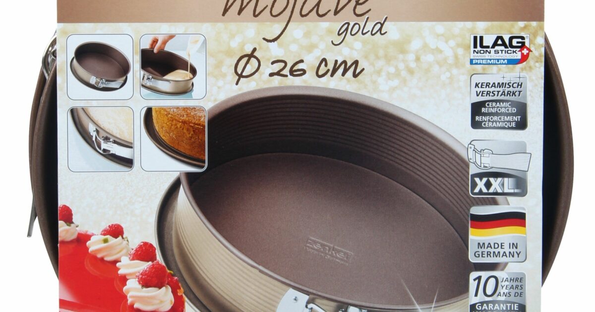 Zenker Cake Tin - Round - 26cm - Gold - Cakevormen en Zenker Cake Tin - Round - 26cm - Gold - Cakevormen en