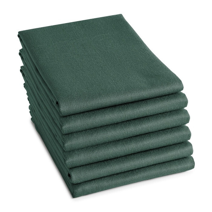6x DDDDD theedoek logo 60x65 cm groen
