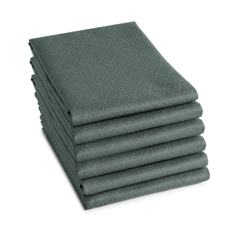 6x DDDDD theedoek akira 60x65 cm groen