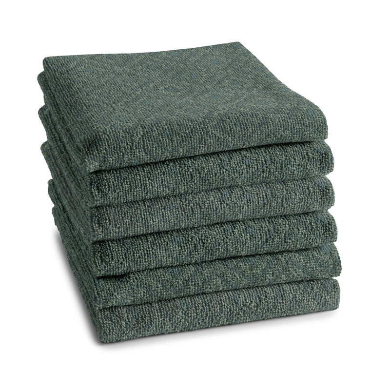 6x DDDDD keukendoek akira 50x55 cm green