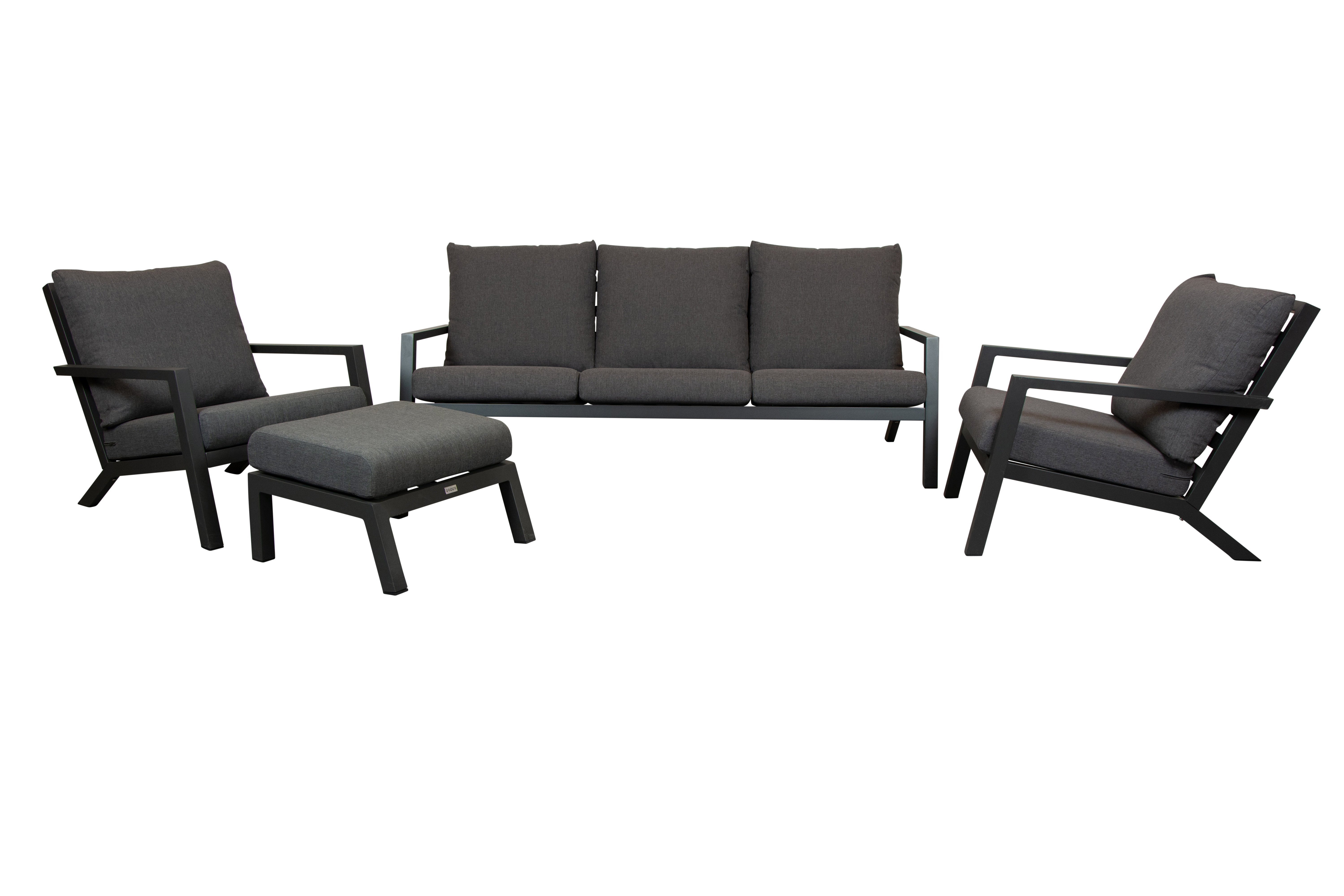 Qopps Atlanta loungeset 3zits 2 lougestoelen met voetenbank