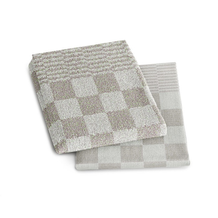Set DDDDD 1x theedoek + 1x keukendoek barbeque taupe