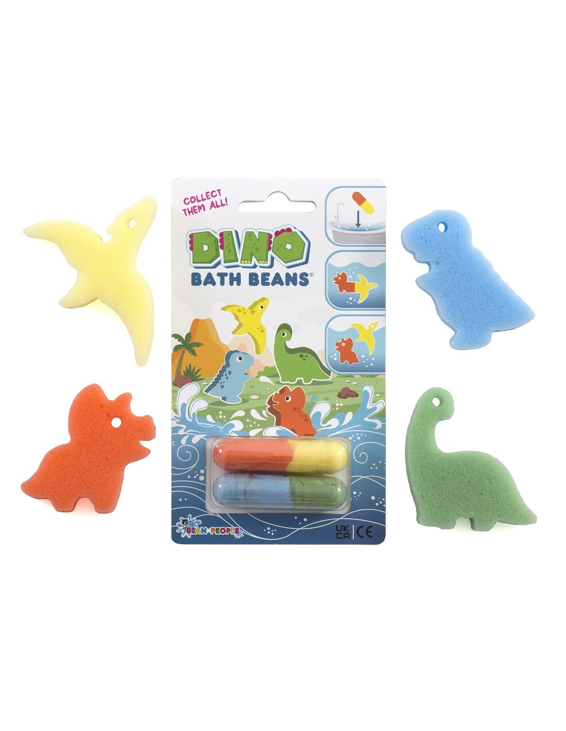 Bath beans dino