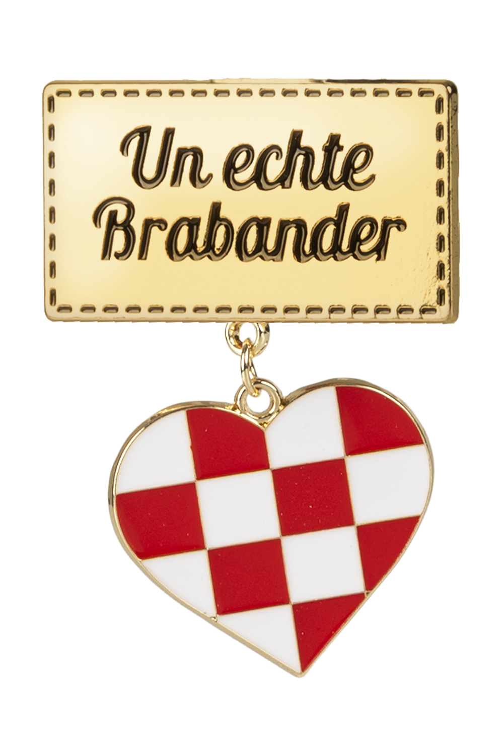 Badge/ broche rechthoek un echte brabander