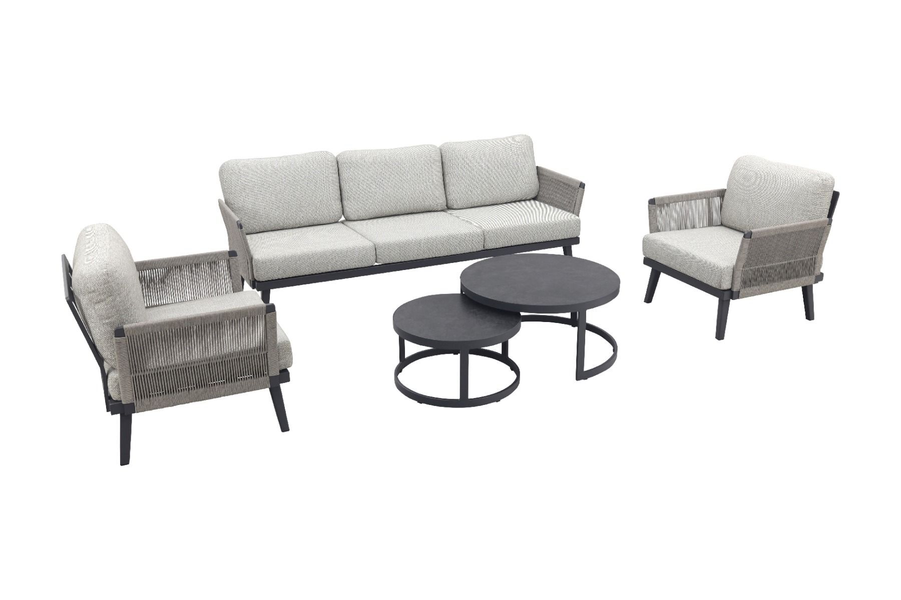 Qopps Elion loungeset met Soman koffietafel set