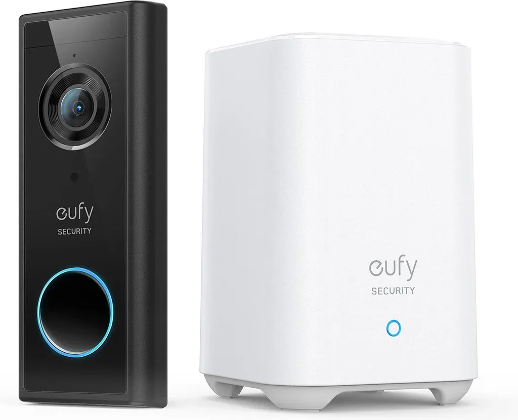 Eufy S220 Video Doorbell 2K (Batterij) + Homebase 2 Deurbel