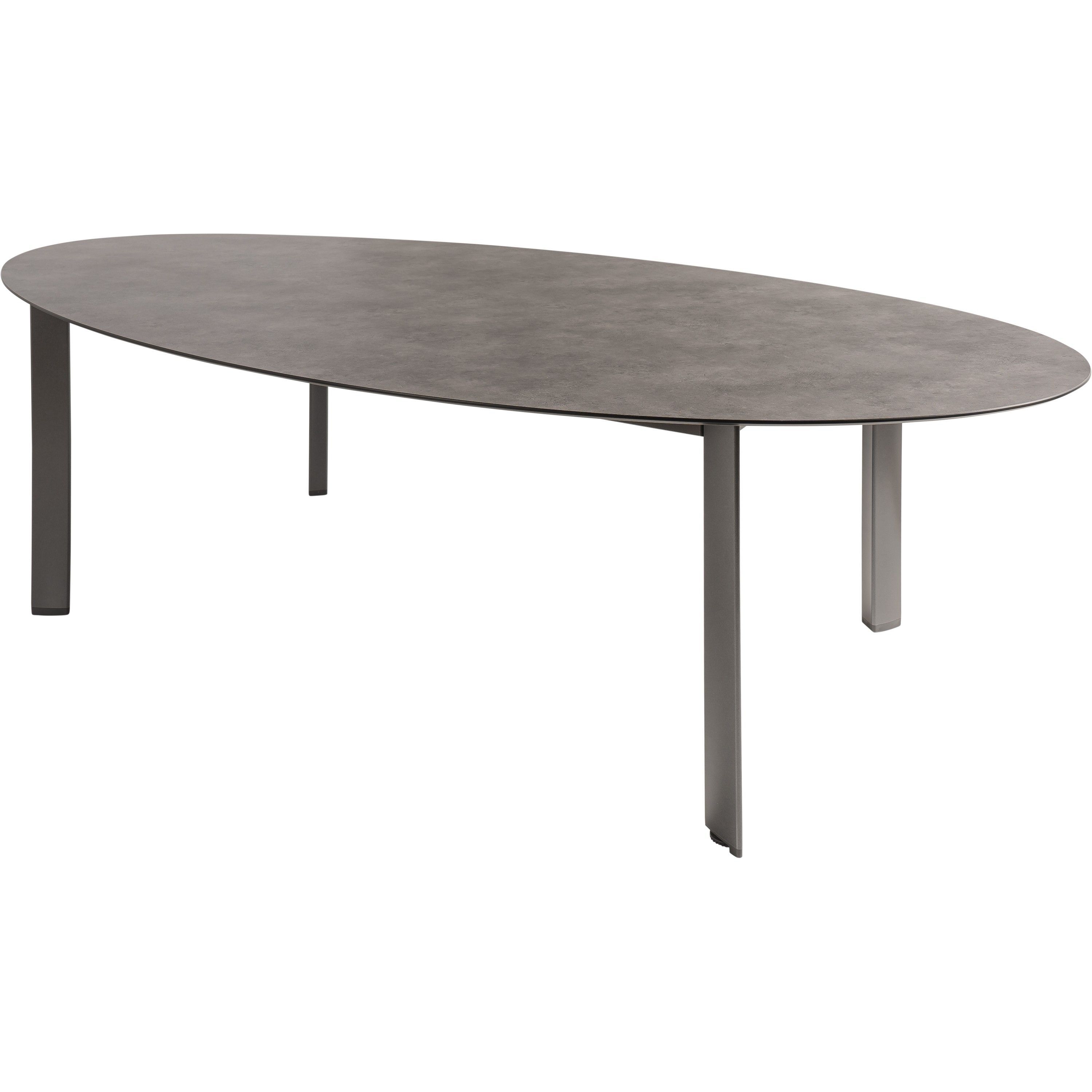 Kettler Edge HPL antraciet ovaal 240x132 cm
