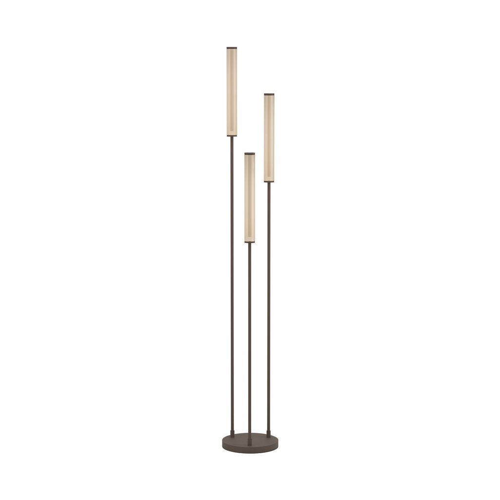 Vloerlamp Clares brons 3 licht