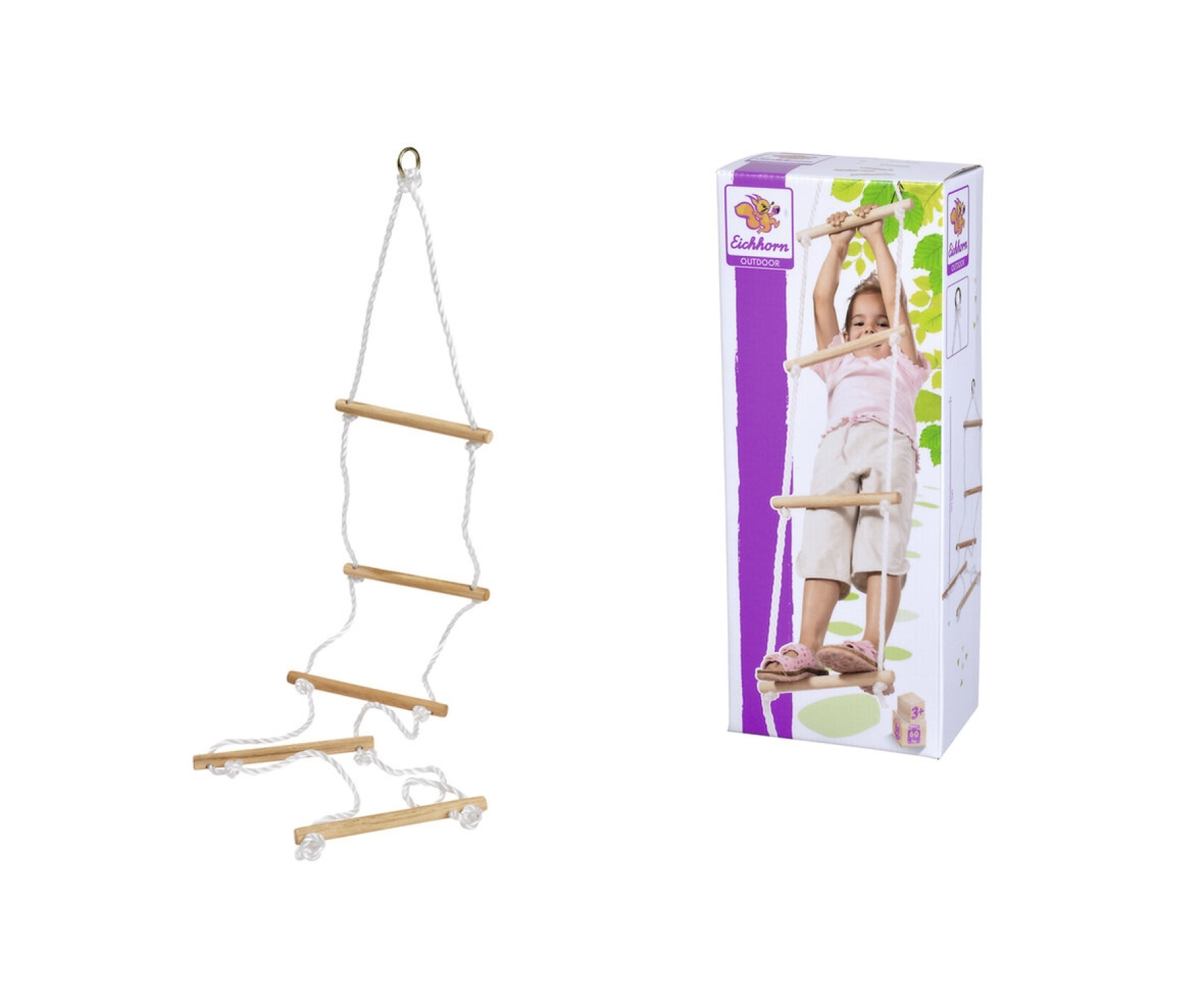 Buiten touwladder