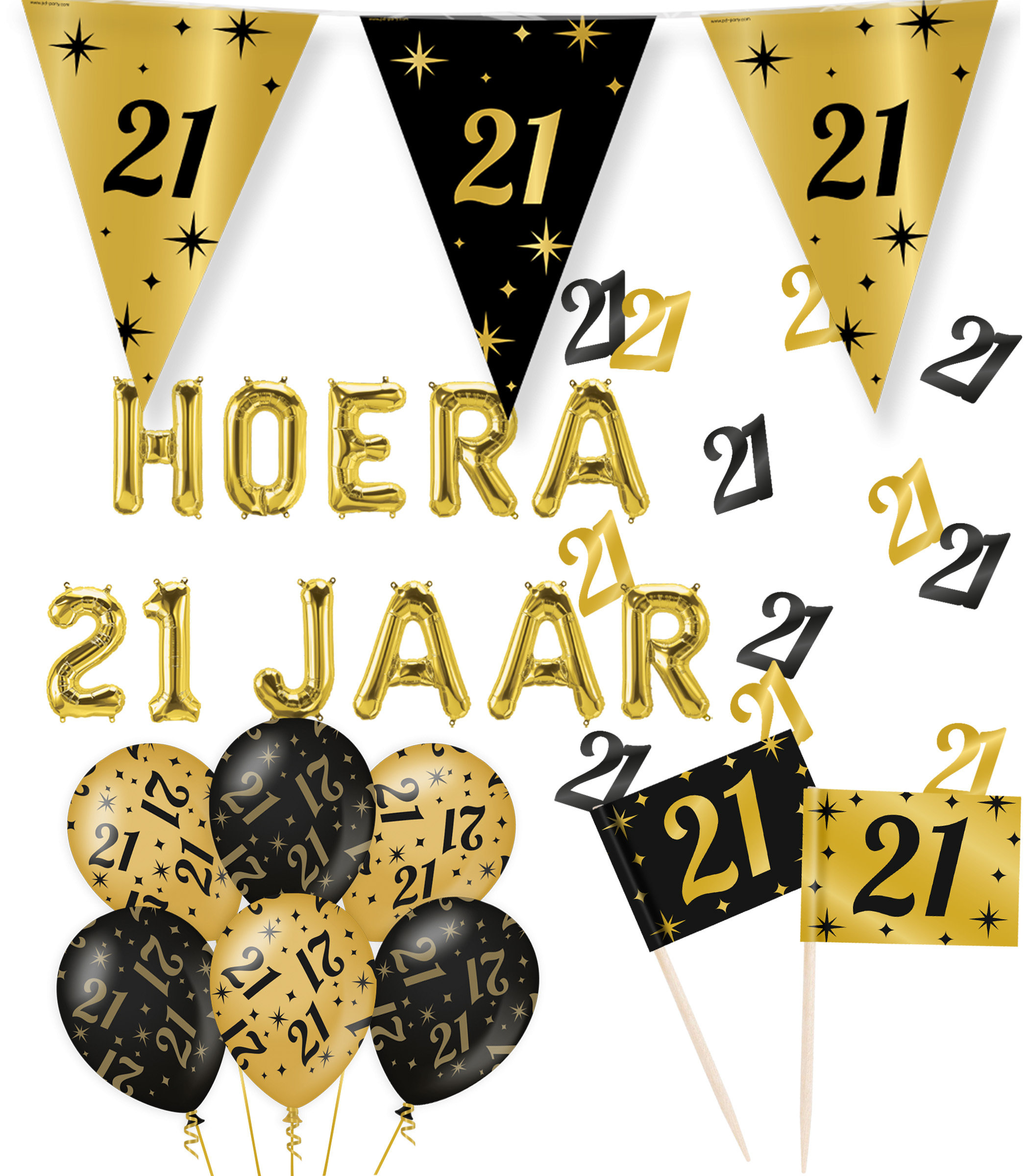 Feestpakket 21 jaar